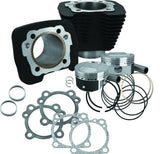 S&S Cycle 86-21 Sportster Models High Compression 1250cc Conversion Kit - Wrinkle Black - 910-0692