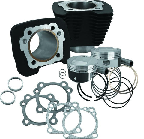 S&S Cycle 86-21 Sportster Models High Compression 1250cc Conversion Kit - Wrinkle Black - 910-0692