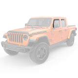 EGR 2018 jeep Wrangler JL SlimLine In-Channel WindowVisors Set of 4 - Dark Smoke - 575251