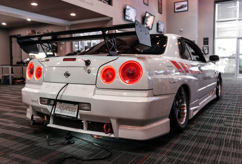Oracle Nissan Skyline 98-01 LED Halo Kit Tail Light Halo Kit - White - 2375-001