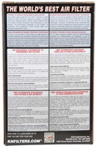 K&N Filter Universal Rubber Filter 2 3/4 inch 10 Degree Flange 4 inch OD 5 inch Height - RU-1460