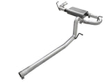 aFe Scorpion 2-1/2in Alum Steel Cat-Back Exhaust w/Pol Tip 07-18 Jeep Wrangler (JK) V6-3.6L/3.8L - 49-08045-P