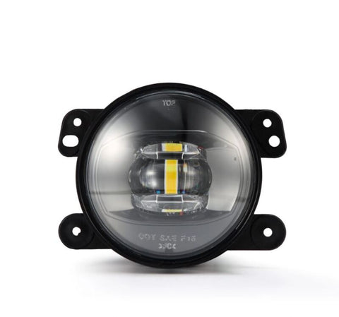 AlphaRex Universal Chrysler/Dodge/Hummer/Jeep DoubleTap Dual Color LED Proj Fog Lights - White/Amber - 210004