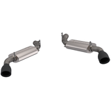 QTP 10-13 Chevrolet Camaro SS 6.2L 304SS AR3 Axle Back Exhaust w/4.5in Black Tips - 600110B