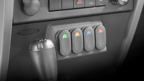 Rugged Ridge Lower Switch Panel Kit 07-10 Jeep Wrangler JK - 17235.85