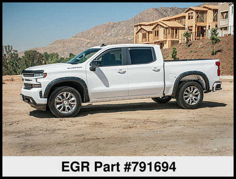 EGR 2019 Chevy 1500 Bolt-On Style Fender Flares - Set - Black - 791694