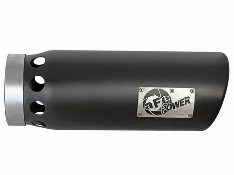 aFe MACHForce XP Cat-Back SS-304 5in Interooled Exhaust Tip 5in In x 6in Outx16inL Bolt-On Right Blk - 49T50601-B161