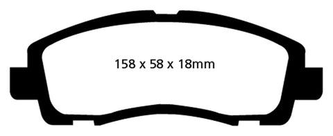 EBC 09-14 Acura TL 3.5 Yellowstuff Front Brake Pads - DP41753R