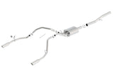 Borla 14 Silv/Sierra 1500 EC Std/CC Short 143.5in WB S-Type Single Split Rear Exit Cat-Back Exhaust - 140571