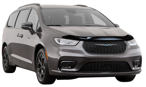 AVS 17-23 Chrysler Pacifica Aeroskin Low Profile Hood Shield - Smoke - 322194