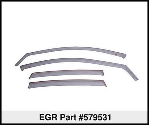 EGR 13-17 Honda Accord In-Channel Window Visors Front/Rear Set Dark Smoke - 579531