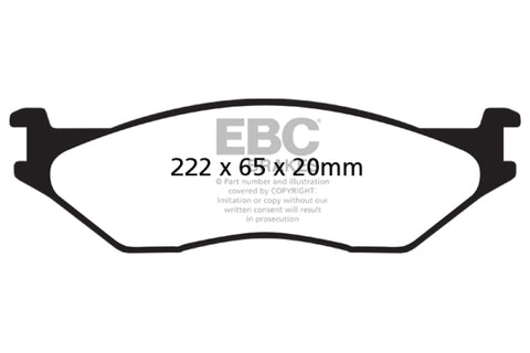 EBC 02-05 Ford Econoline E550 Yellowstuff Front Brake Pads - DP41653R