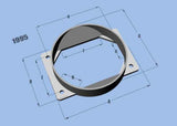 Vibrant MAF Sensor Adapter Plate for Mitsubishi applications use w/ 4.5in Inlet I.D. filters only - 1995