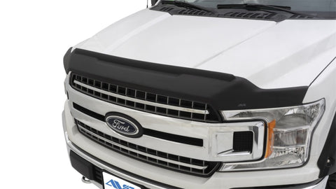 AVS 15-18 Ford F-150 Aeroskin II Textured Low Profile Hood Shield - Black - 436096