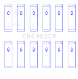 King Engine Bearings Nissan VQ35HR/VQ37HR Connecting Rod Bearing Set - Size +0.25mm - CR6902CP0.25