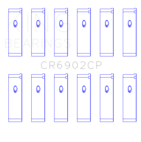 King Engine Bearings Nissan VQ35HR /VQ37VHR Connecting Rod Bearing Set - CR6902CP