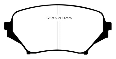 EBC 06-15 Mazda Miata MX5 2.0 Redstuff Front Brake Pads - DP31774C