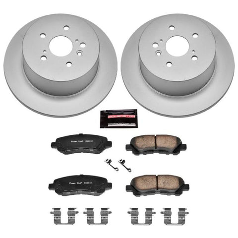 Power Stop 08-13 Toyota Highlander Rear Z17 Evolution Geomet Coated Brake Kit - CRK4714