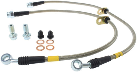 StopTech 02-05 Honda Civic Stainless Steel Front Brake Line Kit - 950.40009