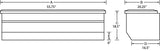 Lund 97-10 Dodge Dakota Std. Cab (8ft. Bed Chest) Challenger Tool Box - Brite - 4455
