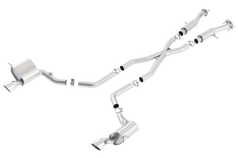 Borla 2015 Jeep Grand Cherokee SRT8 ATAK Dual Round Rolled Exit Catback Exhaust - 140633
