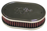 K&N Custom Oval Race Filter Red 7in O/S L x 4.5in O/S W x 2in H - 56-1030