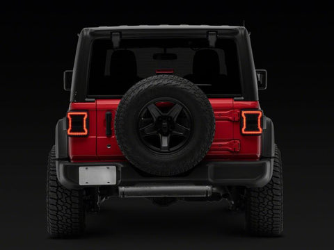 Raxiom 18-26 Jeep Wrangler JL LED Tail Lights- Red Housing- Smoked Lens - J181425