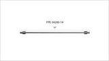 Fleece Performance 14in High Pressure Fuel Line (8mm x 3.5mm Line, M14x1.5 Nuts) - FPE-34200-14