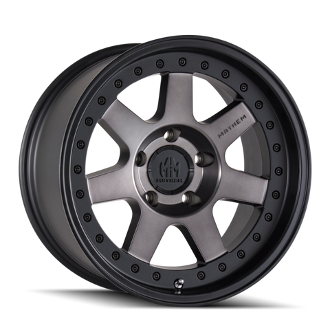 Mayhem 8300 Prodigy 18x9 / 8x180 BP / 0mm Offset / 124.1mm Hub Matte Black w/ Dark Tint Wheel - 8300-8978TM