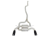 aFe MACHForce XP SS-304 Black Tip 2.5in Dia Cat Back Exhaust 12-14 BMW 335i (F30) 3.0L (t) - 49-36326-B