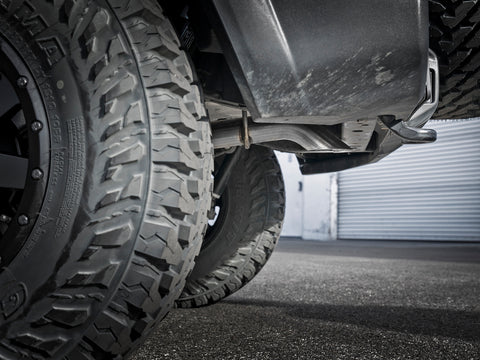 aFe MACH Force-Xp Axle-Back Exhaust System w/No Tip 18-20 Jeep Wrangler L4-2.0T / V6-3.6L - 49-48070-1