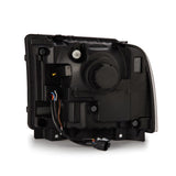 AlphaRex 05-07 Ford F250/350/450/550 Super Duty LUXX LED Proj HL Blk w/Actv Light & Seq Sig + SB DRL - 880317