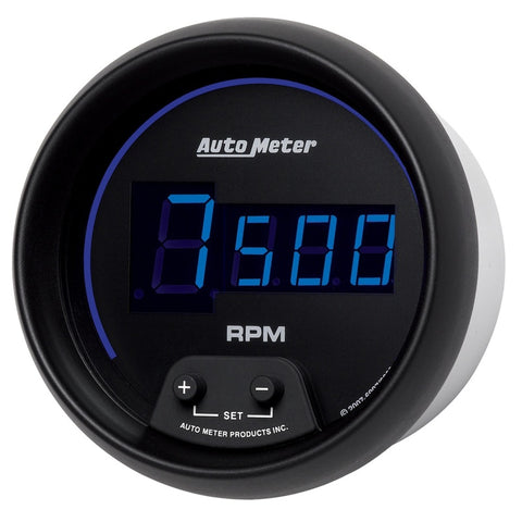 Autometer Cobalt Digital 85.7mm Black In-Dash Tachometer - 6997