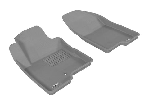 3D MAXpider 2007-2013 Jeep Compass Kagu 1st Row Floormat - Gray - L1JP00811501