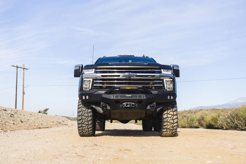 DV8 Offroad 20-23 Chevrolet Silverado 2500/3500 Spec Series Front Bumper w/ Winch - FBCS2-03