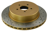 DBA 02-07 Subaru WRX STi 10 Stud Hole Rear Drilled & Slotted Street Series Rotor - 655X-10