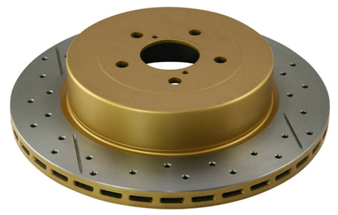 DBA 02-07 Subaru WRX STi 10 Stud Hole Rear Drilled & Slotted Street Series Rotor - 655X-10