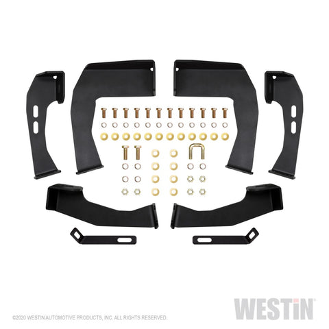 Westin 04-13 Chevy Silverado 1500 Crew Cab 2004-2013 HDX Drop Nerf Step Bars - Textured Black - 56-11955