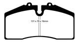 EBC 05+ Ford Saleen Mustang Brembo front calipers Yellowstuff Front Brake Pads - DP41014R