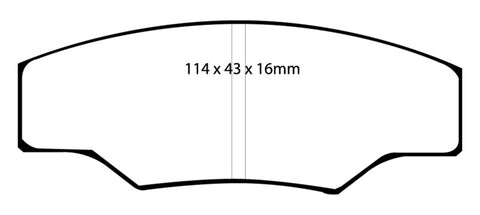 EBC Brakes Yellowstuff Performance Brake Pads - DP4003R
