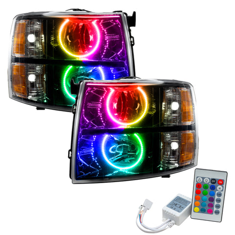 Oracle 07-13 Chevy Silverado SMD HL - Black - Round Style - w/ Simple Controller - 7105-504