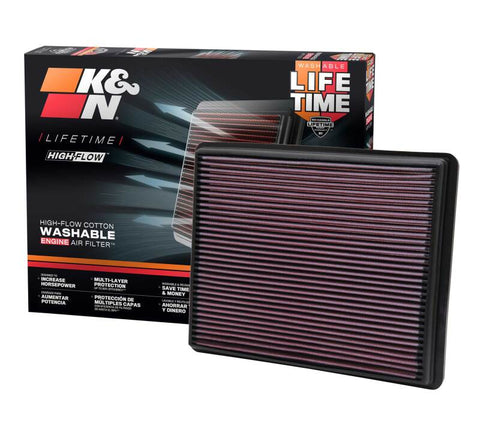 K&N 02-04 Cadillac / 99-10 Chevy/GMC Pickup / 99-01 Jeep Drop In Air Filter - 33-2129
