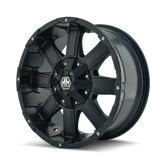 Mayhem 8030 Chaos 18x9 / 5x150 BP / 18mm Offset / 110mm Hub Matte Black Wheel - 8030-8997MB