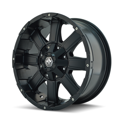 Mayhem 8030 Chaos 18x9 / 5x150 BP / 18mm Offset / 110mm Hub Matte Black Wheel - 8030-8997MB