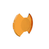 KC HiLiTES SlimLite 8in. LED Light Shield Driving (Shield Only) - Amber - 5211