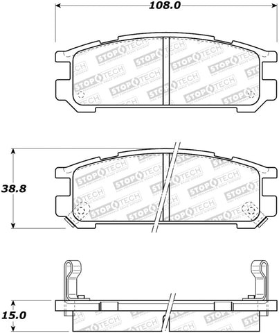 StopTech Street Brake Pads - 308.04710