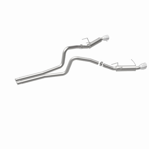 Magnaflow 2014 Ford Mustang V6 3.7L Comp Series Dual Split Rear Polished Stainless C/B Perf Exhaust - 15245