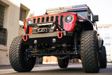 DV8 Offroad 07-23 Jeep Wrangler/Gladiator JT/JK/JL FS-25 Stubby Front Bumper w/Plated Bull Bar - FBJL-06