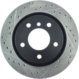 StopTech Power Slot 00 BMW 323 / 01-07 325 / 99-00 328 Series Rear Right Drilled & Slotted Rotor - 127.34049R