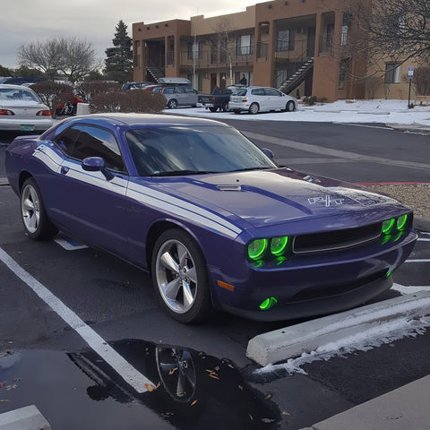 Oracle Dodge Challenger 08-14 Halo Kit (ProjectorHL) - ColorSHIFT w/ BC1 Controller - 2238-335